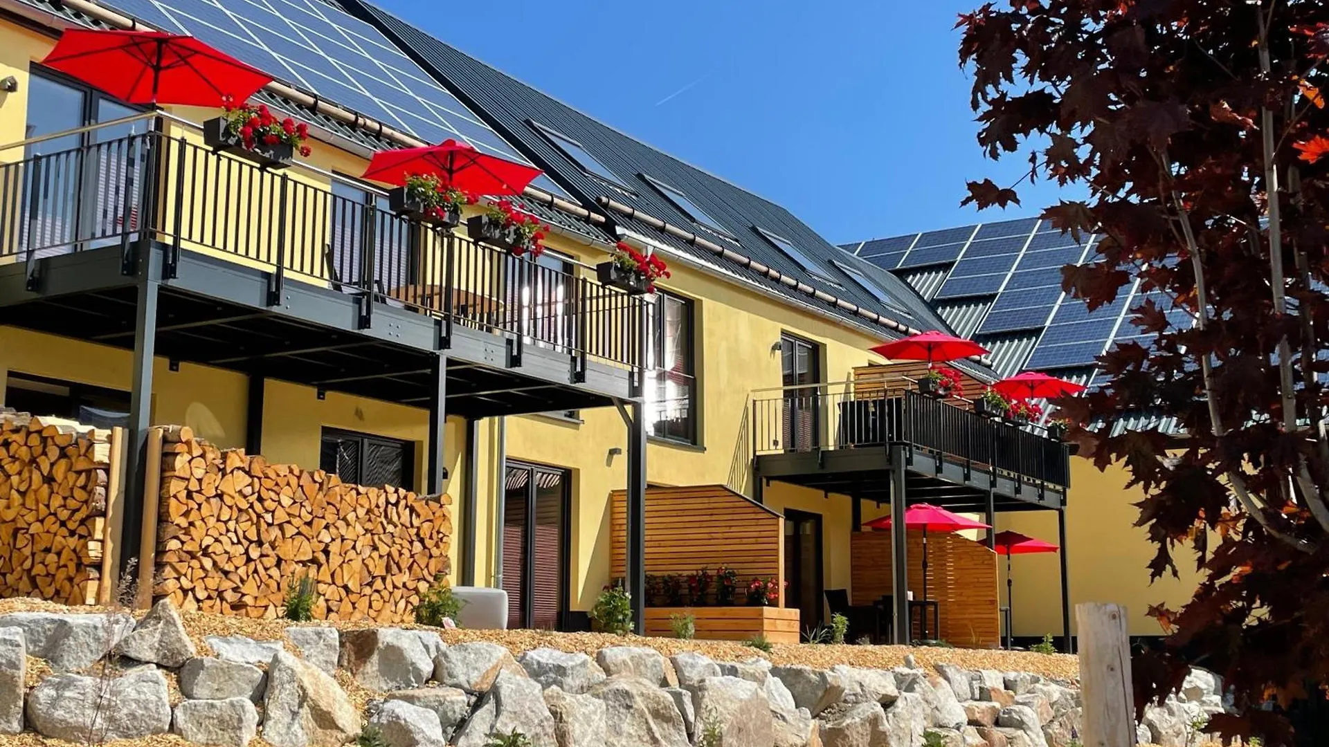 Lägenhet Chalet-Ferienwohnung Schlossblick, 51 Qm, Wellness/Fitness/Sauna - Bergroedelhof Feilitzsch