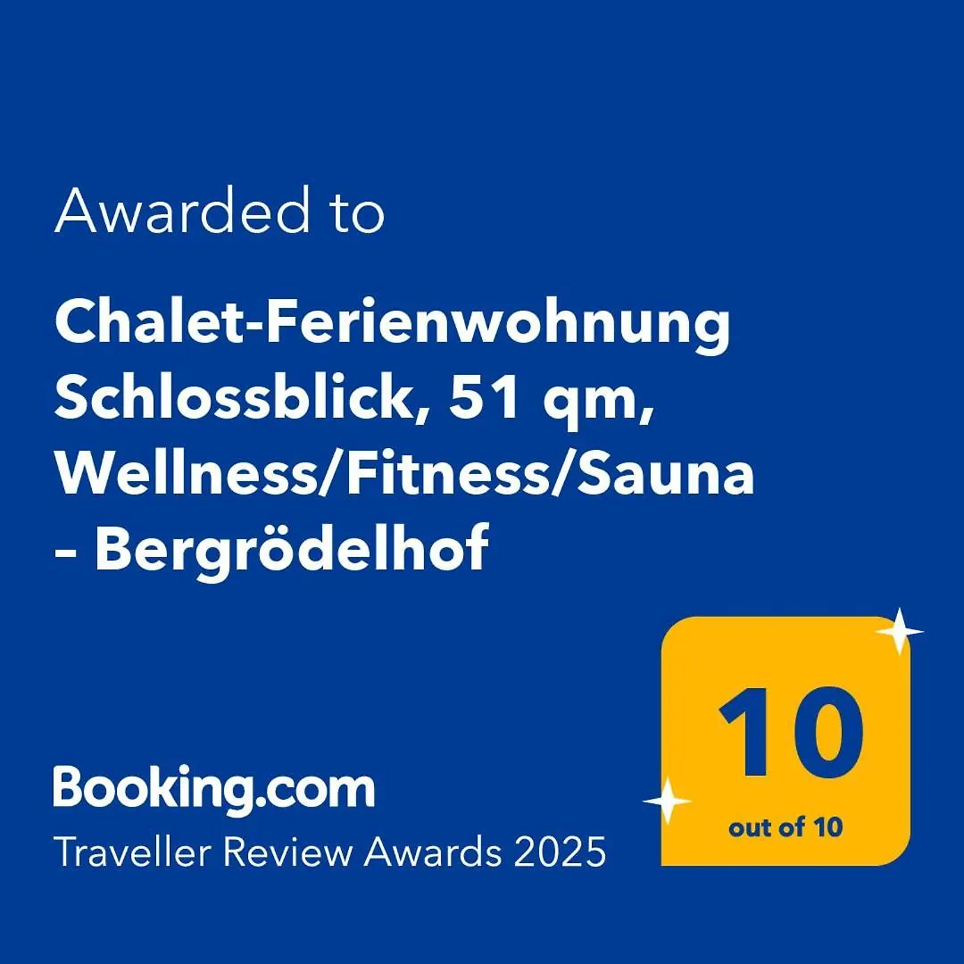 Chalet-Ferienwohnung Schlossblick, 51 Qm, Wellness/Fitness/Sauna - Bergroedelhof Feilitzsch 0*,